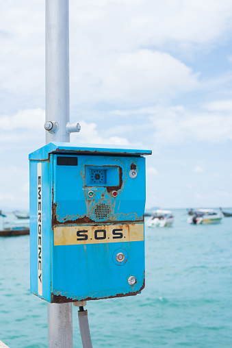 Emergency SOS Telephone seaside