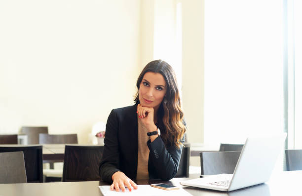 istock Sales woman in the office 833464128