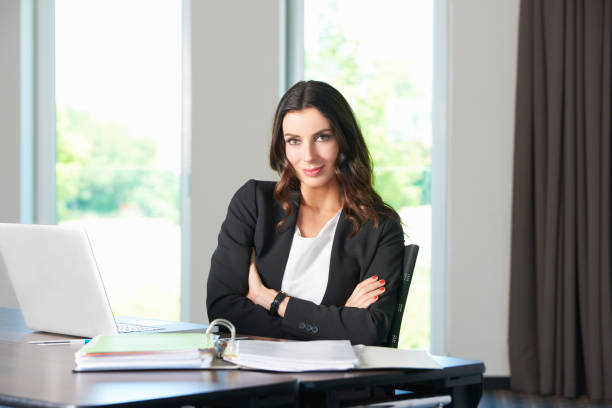istock Confident young businesswoman portrait 833466032