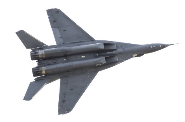 istock Fighter military combat flies in the sky 833482198