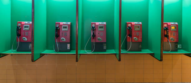 istock Public telephone in bangkok Thailand 833487916