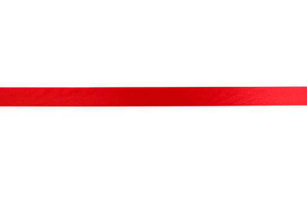 istock Shiny red ribbon with Clipping Path 833494744