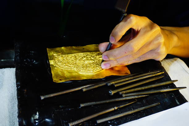 istock Craft gold jewellery making 833501796
