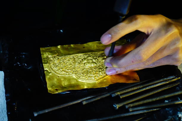 istock Craft gold jewellery making 833502074