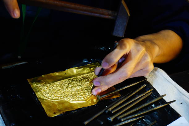 istock Craft gold jewellery making 833502378