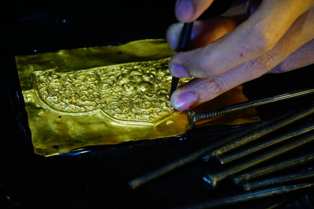 istock Craft gold jewellery making 833502688