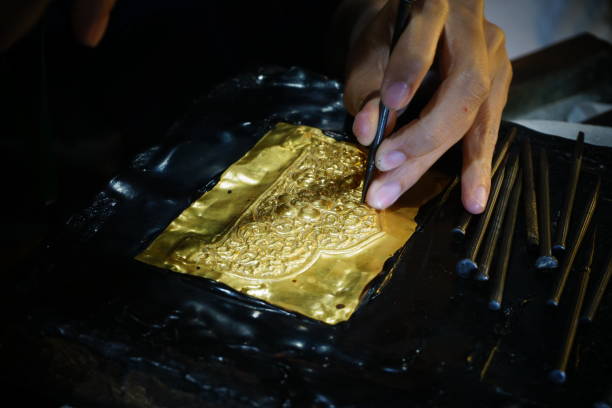 istock Craft gold jewellery making 833503536