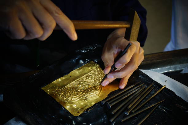 istock Craft gold jewellery making 833503588