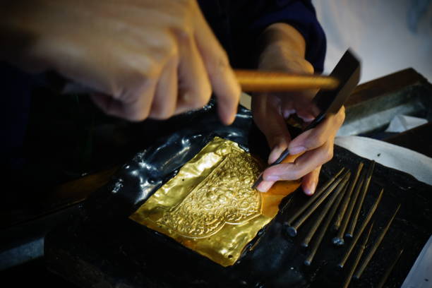 istock Craft gold jewellery making 833503760