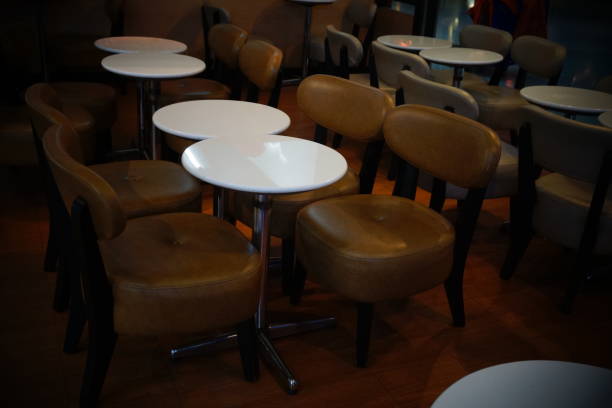 istock Table and Chairs Seats outdoor Restaurant Cafe Lifestyle 833504764