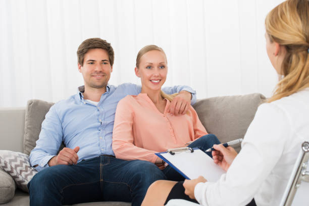istock Young Couple Consulting With Psychologist 833512254