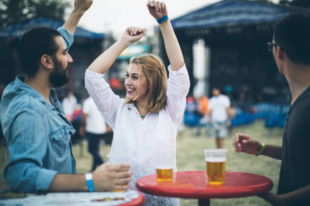 istock Having fun at music festival 833529230