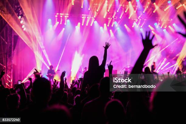 Hands In The Air Stock Photo - Download Image Now - DJ, Party - Social Event, Outdoors