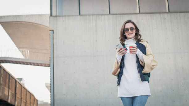 istock Woman on a coffee break outside 833574364