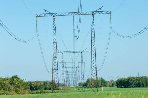 istock Poles for electricity supply 833578732