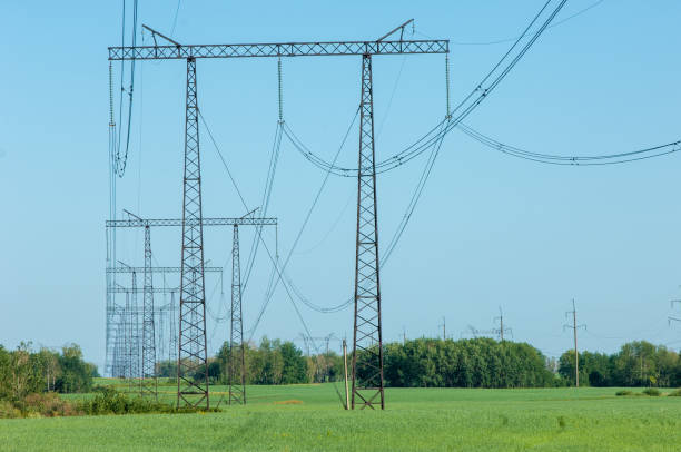 istock Poles for electricity supply 833578746