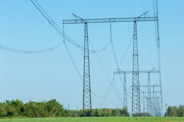 istock Poles for electricity supply 833578766