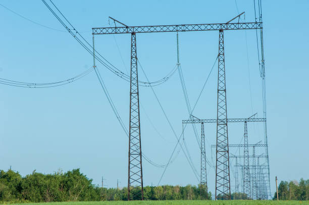 istock Poles for electricity supply 833578790
