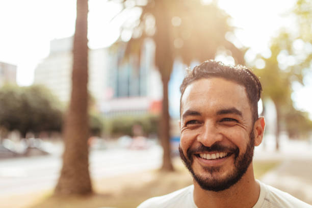 istock Close up of smiling man 833623788