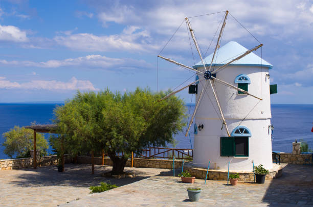 istock Windmill on Zakynthos island, Greece 833628810