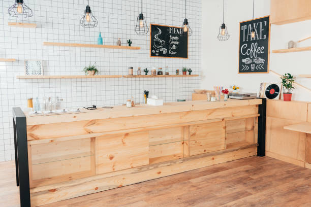 istock bar counter of modern cafe 833665664