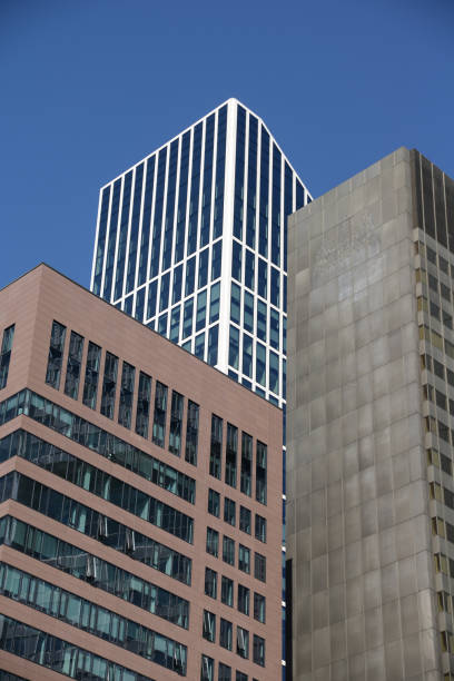 Skyscraper in Frankfurt Skyscraper in Frankfurt gebäude stock pictures, royalty-free photos & images