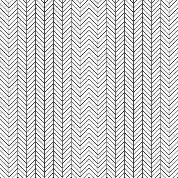 Vector seamless herringbone pattern. Geometric line texture. Black-and-white background. Monochrome design. Vector seamless herringbone pattern. Geometric line texture. Black-and-white background. Monochrome design. Vector EPS10 herringbone stock illustrations