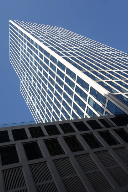 Skyscraper in Frankfurt Skyscraper in Frankfurt gebäude stock pictures, royalty-free photos & images