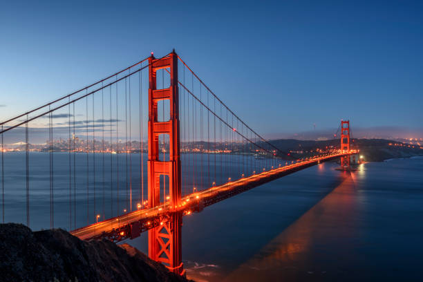 istock Golden Gate Bridge, San Francisco California at sunrise 833739820