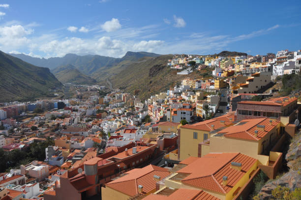 istock View over San Sebastian de la Gomera on spanish volcanic island 833744488