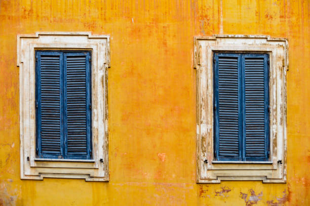 Classic Rome - old style windows and door