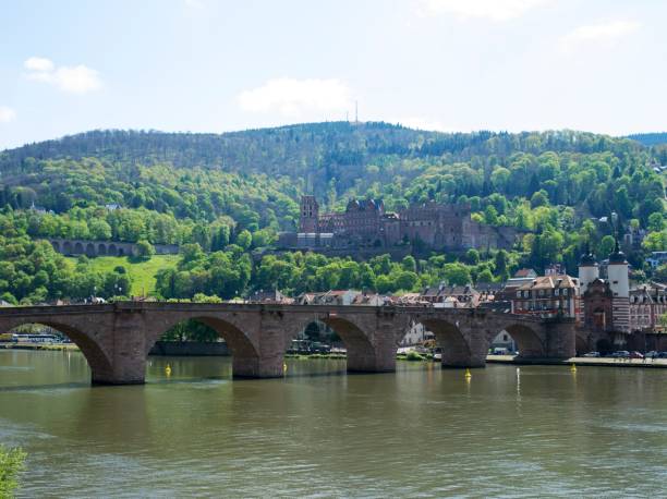 istock Castle and Old Bridge in Heidelberg, Germany 833752392