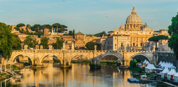 istock Tiber River and view of Rome, Italy 833757892