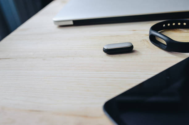 istock Laptops, tablets, fitnes tracker and mobile phones 833760398
