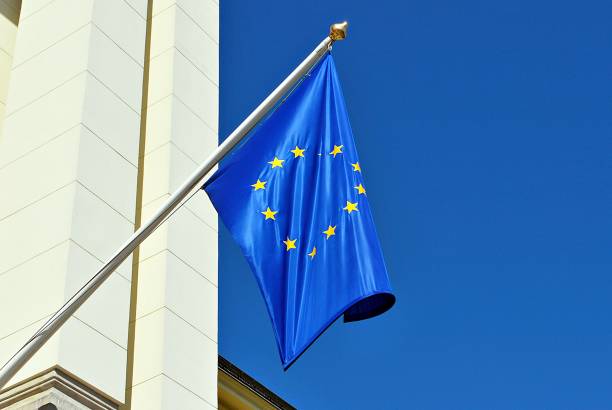 istock European Union flag and a Polish flag. 833768262