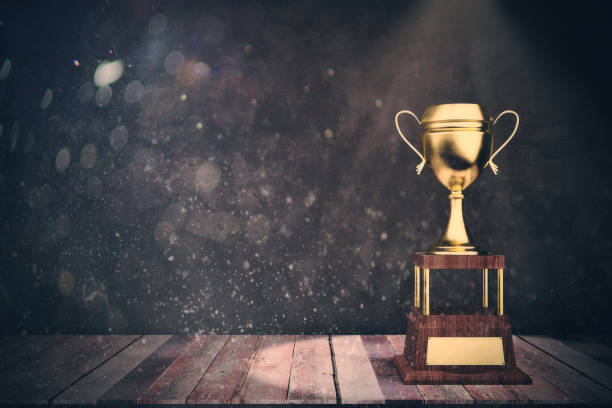 istock Golden winner's cup victory concept 833839514