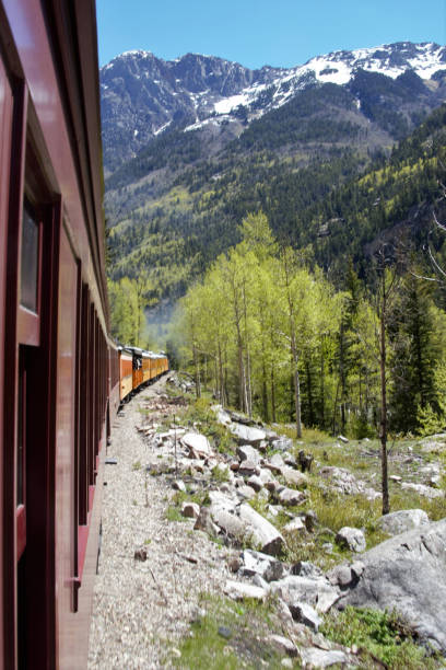 istock Mountain Scene from Railcar 833844750