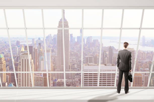 istock Man looking at New York city 833851366