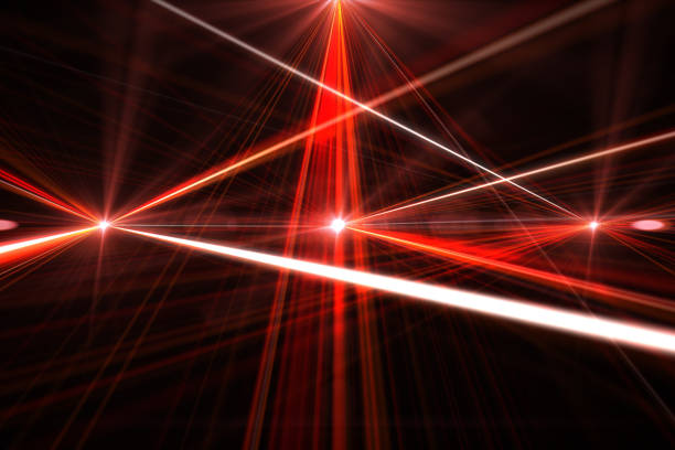 istock laser show from multi-colored rays of light in dark in disco. warning, laser beams dangerous for camera sensor 3d illustration 833876548