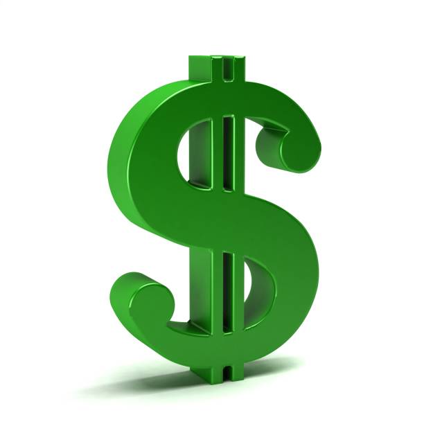 istock Dollar Classic Image Symbol in Green Color. 3D Rendering Illustration 833899800