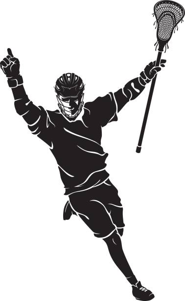 lacrosse stolz zu gewinnen - lacrosse stock-grafiken, -clipart, -cartoons und -symbole