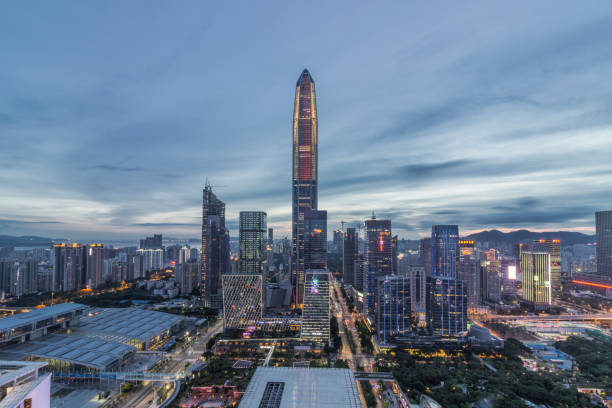 istock Skyscrapers and skyline of downtown Shenzhen 833950770