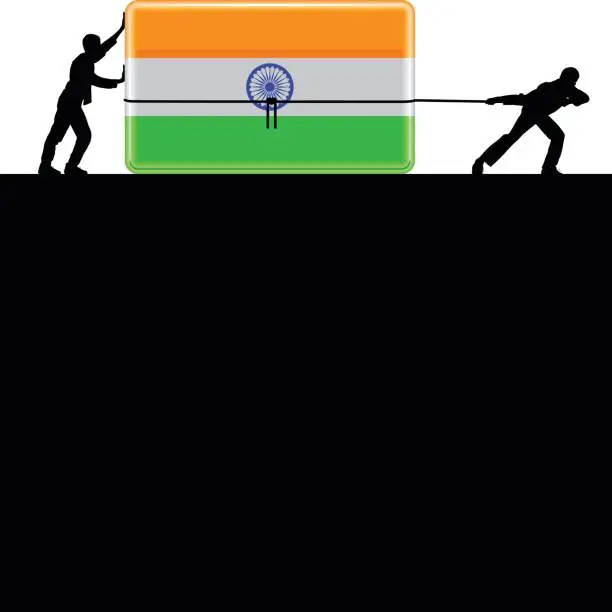 Vector illustration of Moving India Forward