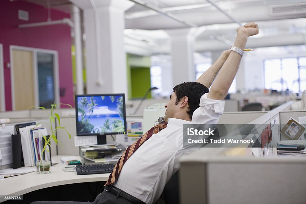 Office Environment in a diverse office  Laziness Stock Photo