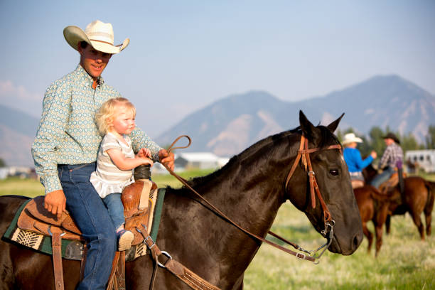istock Cowboy Dad and Two Year Old Girl 834006798