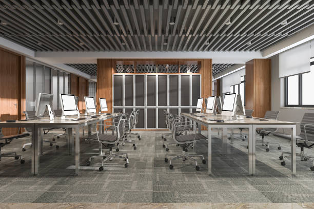 istock 3d rendering business meeting room on office building 834008660