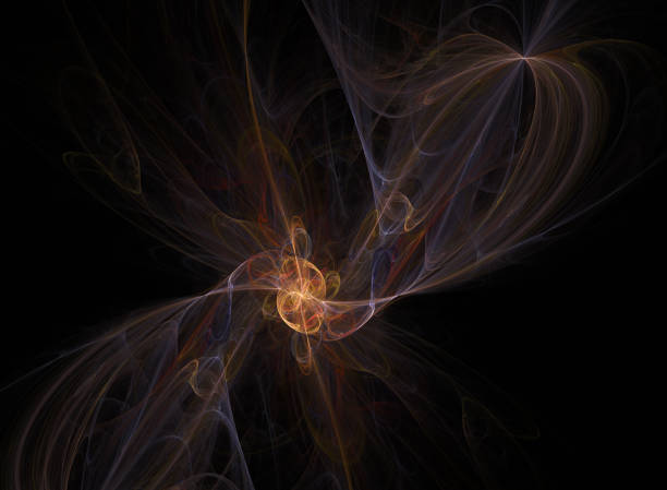 istock Stylized images of flowers and intersecting spiral lines 834017030