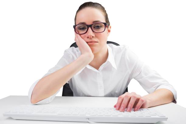 istock Businesswoman typing on a keyboard 834018512
