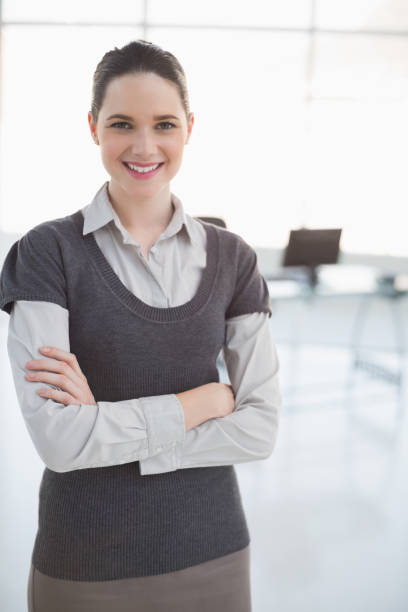 istock Smiling businesswoman posing 834084666