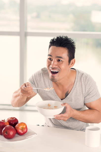 istock Eating bowl of cereals 834151342